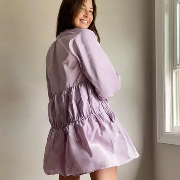 Aritzia Sunday Best Alice Dress in Frosted Lavender - size M - Mini Dress - Picture 1 of 6